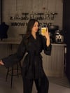 SİYAH TAŞLI KİMONA TAKIM