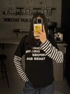 SİYAH THROUGH ÇİZGİLİ SWEATER