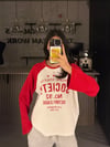 SOCIETY KIRMIZI REGLAN KOL SWEATER