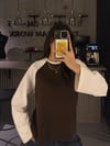 TERS KAHVE REGLAM KOL SWEATER