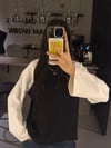 TERS SİYAH REGLAM KOL SWEATER