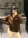 V YAKA BASIC KAHVE KAZAK