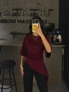 VİRAL BORDO FIRFIR BLUZ 