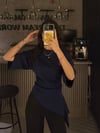 VİRAL LACİVERT FIRFIR BLUZ 
