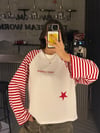 WEST LEAGUE KIRMIZI ÇİZGİLİ SWEATER