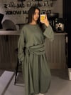 YEŞİL FULARLI MODAL TAKIM