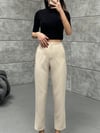 ZR MODEL KUMAŞ PANTOLON KREM