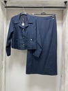 MİSSDALİDA 2262255 DARK NAVY KETEN KALEM ETEK