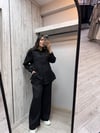 MİSSDALİDA 2263251 BLACK KETEN GÖMLEK