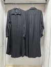 MİSSDALİDA 2263254 BLACK KETEN GÖMLEK