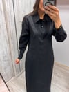 MİSSDALİDA 2264253 KETEN BLACK ELBİSE