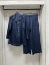 MİSSDALİDA 2266256 DARK NAVY KETEN GÖMLEK