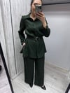 MİSSDALİDA 2266256 KHAKİ KETEN GÖMLEK