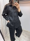 MİSSDALİDA 2267251 BLACK KETEN PANTOLON