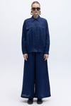 MİSSDALİDA 2267256 NAVY KETEN ETEK PANTOLON
