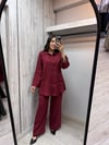MİSSDALİDA 2267258 CHERRY KETEN PANTOLON