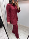 MİSSDALİDA 2267258 CHERRY KETEN PANTOLON