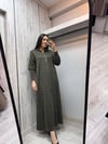 Missdalida 26K-4006 Taupe İpek Elbise