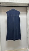 Missdalida 26Y- 1000 NAVY BLUE GÖMLEK YAKA DENİM YELEK
