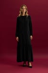 Missdalida 26Y- 4027 BLACK ÖNÜ DANTELLİ CUPRO ELBİSE
