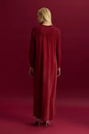 Missdalida 26Y- 4038 CHERRY BÜZGÜ DETAYLI TRİKO CUPRO ELBİSE 