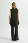 Missdalida 26Y- 6007 KHAKİ KOLSUZ CUPRO TUNİK 