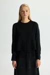 Missdalida 26Y- 6034 BLACK BALON CUPRO KOLLU TRİKO TUNİK
