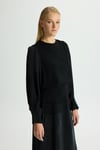 Missdalida 26Y- 6034 BLACK BALON CUPRO KOLLU TRİKO TUNİK