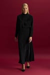 Missdalida 26Y- 6035 BLACK ÖN KISMI HAREKETLİ CUPRO TUNİK