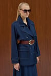 Missdalida 26Y- 8208 NAVY KARGO CEPLİ DENİM CEKET