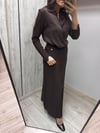MİSSDALİDA 3262003 CACAO MERSERİZE ETEK