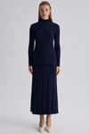 MİSSDALİDA 3262005 NAVY MERSERİZE ETEK