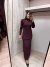 MİSSDALİDA 3262005 OUBERGİNE MERSERİZE ETEK