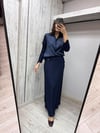 MİSSDALİDA 3263801 NAVY İPEK GÖMLEK