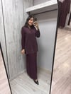 MİSSDALİDA 3263801 OUBERGİNE İPEK GÖMLEK