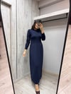 MİSSDALİDA 3264001 NAVY MERSERİZE ELBİSE