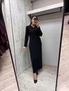 MİSSDALİDA 3264004 BLACK MERSERİZE ELBİSE