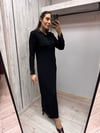 MİSSDALİDA 3264004 BLACK MERSERİZE ELBİSE