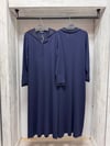 MİSSDALİDA 3264004 DARK NAVY MERSERİZE ELBİSE