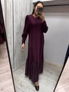 MİSSDALİDA 3264005 OUBERGİNE MERSERİZE ELBİSE