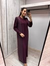 MİSSDALİDA 3264008 OUBERGİNE MERSERİZE ELBİSE