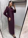 MİSSDALİDA 3264008 OUBERGİNE MERSERİZE ELBİSE