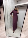 MİSSDALİDA 3264010 OUBERGİNE MERSERİZE ELBİSE