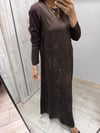 MİSSDALİDA 3264402 CACAO İPEK ELBİSE