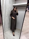 MİSSDALİDA 3264803 CACAO İPEK ELBİSE
