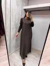 MİSSDALİDA 3264804 CACAO İPEK ELBİSE