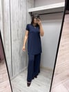 MİSSDALİDA 3266000 NAVY KISA KOL MERSERİZE TUNİK