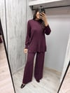 MİSSDALİDA 3266003 OUBERGİNE MERSERİZE TUNİK