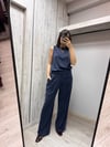 MİSSDALİDA 3266802 NAVY İPEK KOLSUZ TUNİK