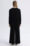 MİSSDALİDA 3267009 BLACK ÖNÜ FİTİLLİ MERSERİZE PANTOLON